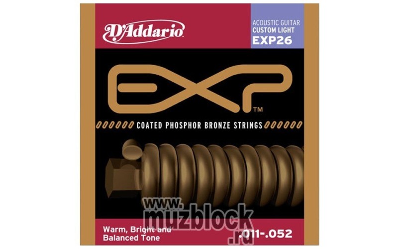 D'ADDARIO EXP26  - струны для акустической гитары